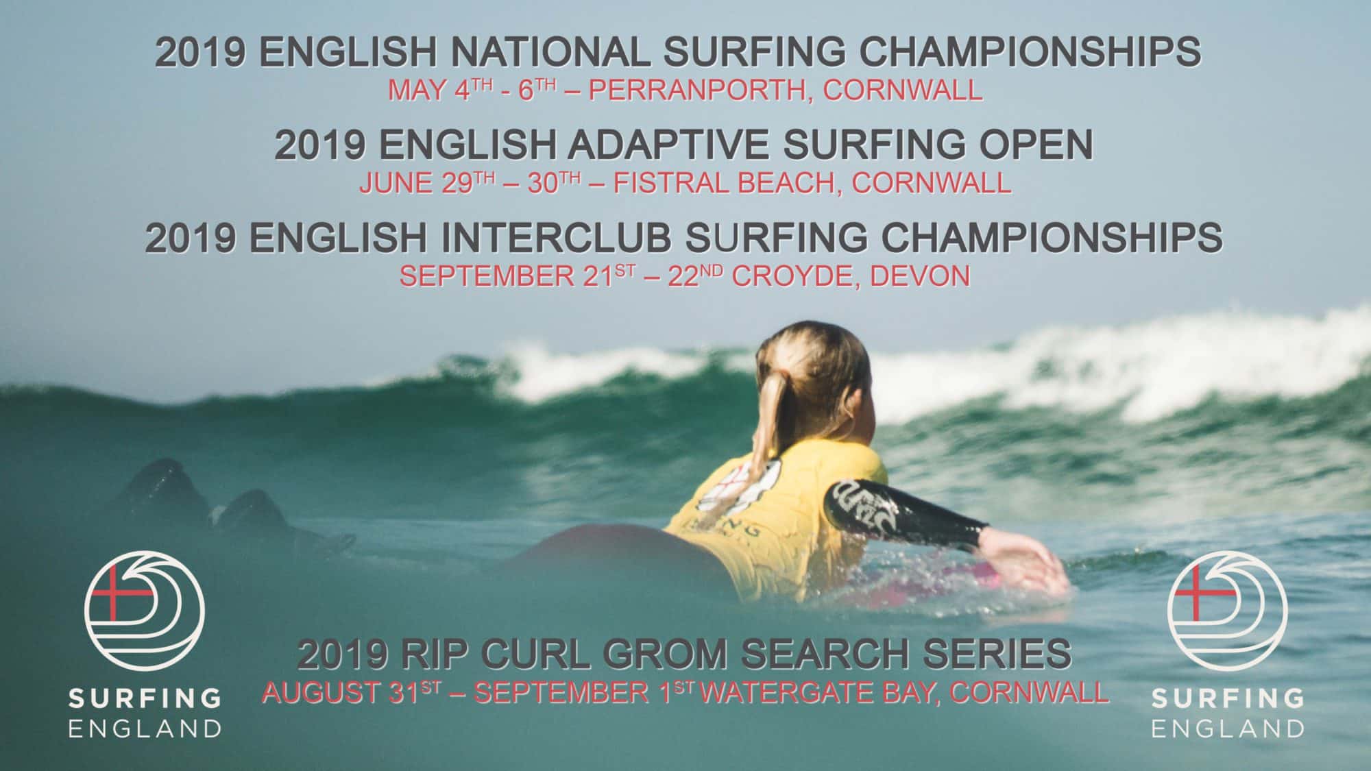 Surfing England announce 2019 Events - Surfing England
