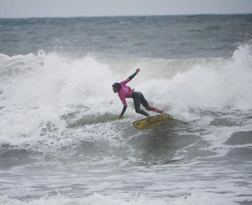 Fynn Gillespie came a close 2nd in the U12s division and was a standout all event at Croyde Bay